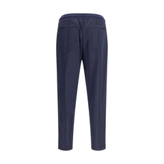 Brunello Cucinelli Blue Cashmere Athletic Pants