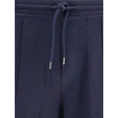Brunello Cucinelli Blue Cashmere Athletic Pants