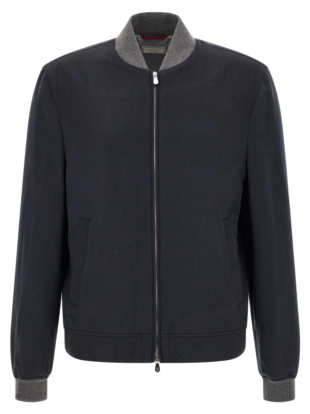 Brunello Cucinelli Blue Cashmere Bomber