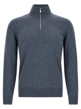 Brunello Cucinelli Blue Cashmere Cardigan