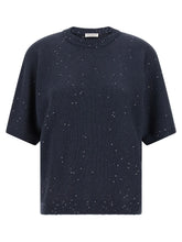 Brunello Cucinelli Blue Cashmere Cardigan