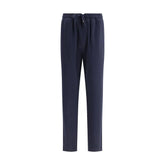 Brunello Cucinelli Blue Cashmere Casual Pants - XXL