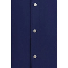 Brunello Cucinelli Blue Cashmere Full-Length Jacket