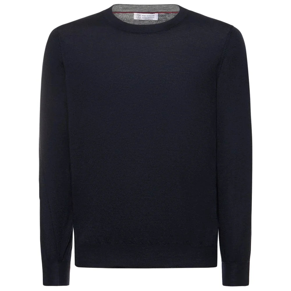 Brunello Cucinelli Blue Cashmere Men Sweater - Sweaters