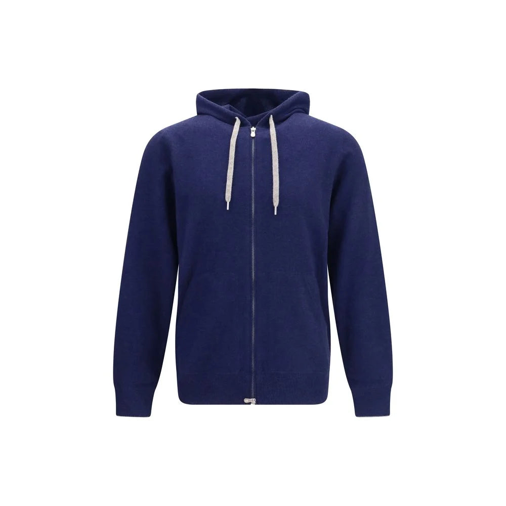 Brunello Cucinelli Blue Cashmere Sweatshirt - M