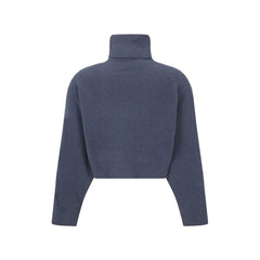 Brunello Cucinelli Blue Cashmere Turtleneck