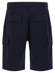 Brunello Cucinelli Blue Cotton Bermuda Shorts