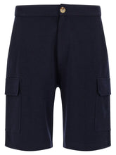 Brunello Cucinelli Blue Cotton Bermuda Shorts