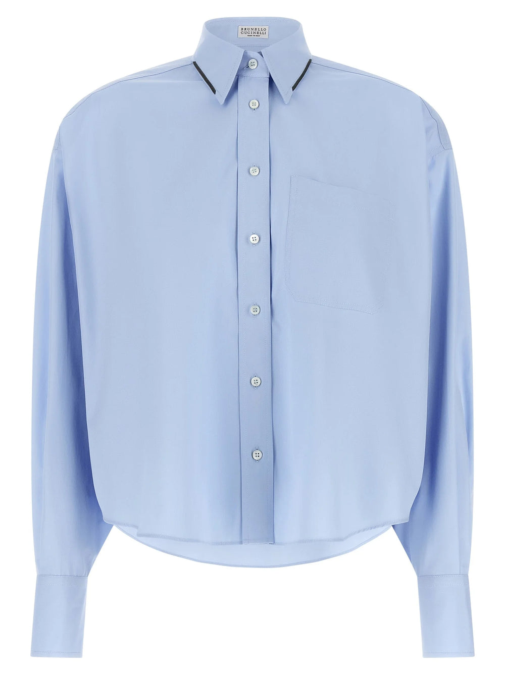 Brunello Cucinelli Blue Cotton Blouse