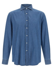 Brunello Cucinelli Blue Cotton Blouse - XL