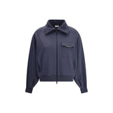 Brunello Cucinelli Blue Cotton Bomber - M