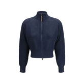 Brunello Cucinelli Blue Cotton Cardigan
