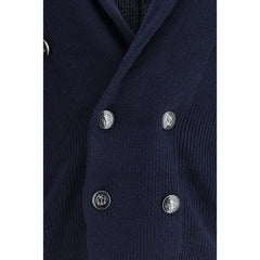 Brunello Cucinelli Blue Cotton Cardigan - Cardigans