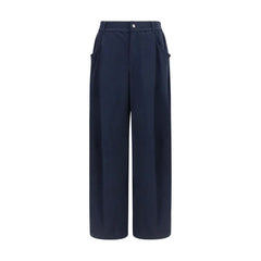 Brunello Cucinelli Blue Cotton Casual Pants