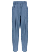 Brunello Cucinelli Blue Cotton Casual Pants - IT40
