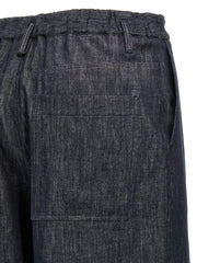 Brunello Cucinelli Blue Cotton Casual Pants - L