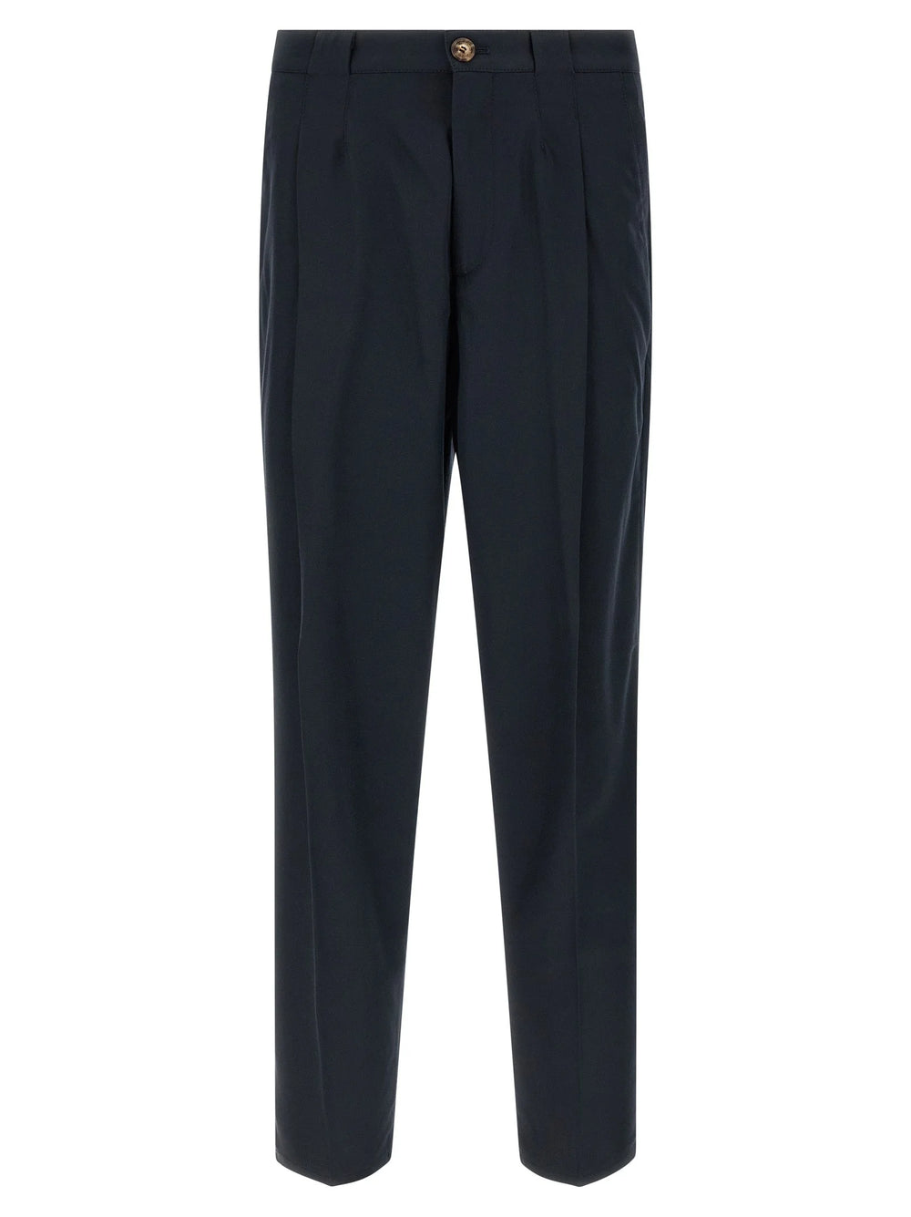 Brunello Cucinelli Blue Cotton Chino Pants