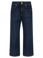 Brunello Cucinelli Blue Cotton Cropped Jeans