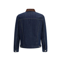 Brunello Cucinelli Blue Cotton Denim Jacket