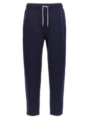 Brunello Cucinelli Blue Cotton Joggers (Workout Pants)