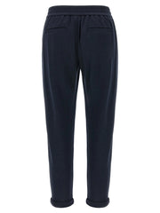 Brunello Cucinelli Blue Cotton Joggers (Workout Pants)