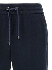Brunello Cucinelli Blue Cotton Joggers (Workout Pants)