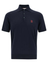Brunello Cucinelli Blue Cotton Polo Shirt