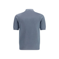 Brunello Cucinelli Niebieski Polo z Bawełny