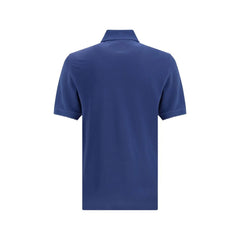 Brunello Cucinelli Blue Cotton Polo Shirt