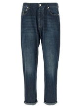 Brunello Cucinelli Blue Cotton Straight-Leg Jeans - 48 | M