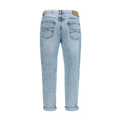 Brunello Cucinelli Blue Cotton Straight-Leg Jeans