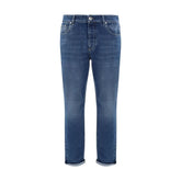 Brunello Cucinelli Blue Cotton Straight-Leg Jeans - IT48 | M