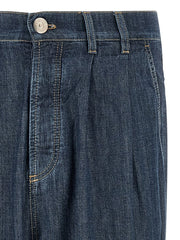 Brunello Cucinelli Blue Cotton Straight-Leg Jeans - IT50 | L