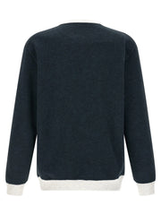 Brunello Cucinelli Blue Cotton Sweatshirt