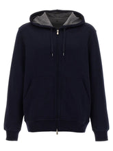 Brunello Cucinelli Blue Cotton Sweatshirt