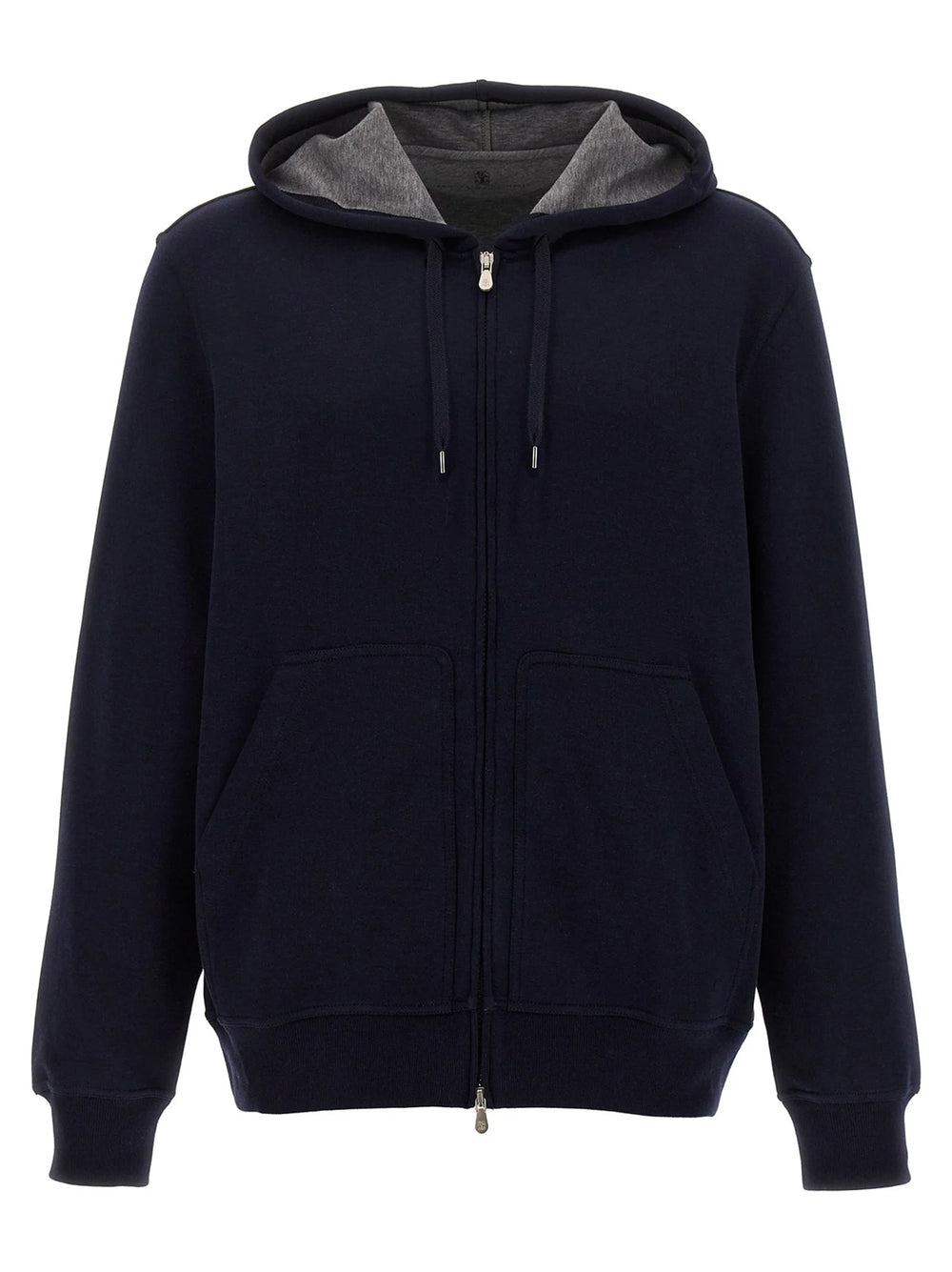 Brunello Cucinelli Blue Cotton Sweatshirt