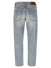Brunello Cucinelli Blue Cotton Tapered Jeans