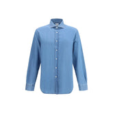 Brunello Cucinelli Blue Denim Shirt