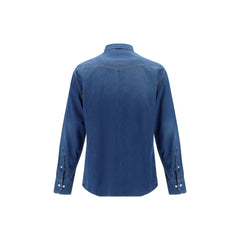 Brunello Cucinelli Blue Denim Shirt