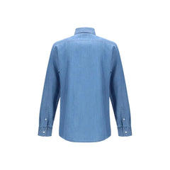Brunello Cucinelli Blue Denim Shirt