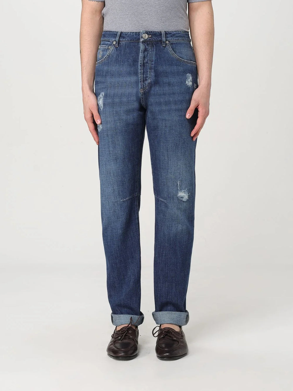 Brunello Cucinelli Blue Denim Straight-Leg Jeans - IT54 | XL
