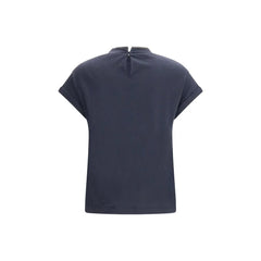 Brunello Cucinelli Blue Elastane T-Shirt