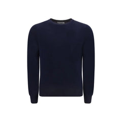 Brunello Cucinelli Blue Fleece Wool Sweater