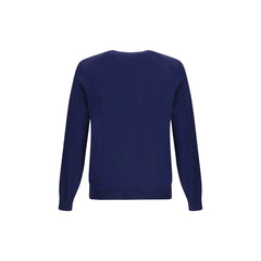 Brunello Cucinelli Blue Fleece Wool Sweatshirt