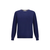 Brunello Cucinelli Blue Fleece Wool Sweatshirt