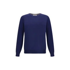 Brunello Cucinelli Blue Fleece Wool Sweatshirt