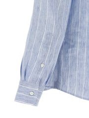 Brunello Cucinelli Tumansininen Linen Paita