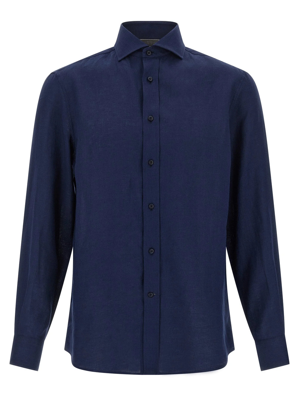 Brunello Cucinelli Blue Linen Blouse - L