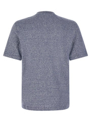 Brunello Cucinelli Blue Linen T-Shirt
