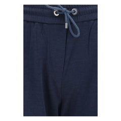 Brunello Cucinelli Blue Polyamide Casual Pants
